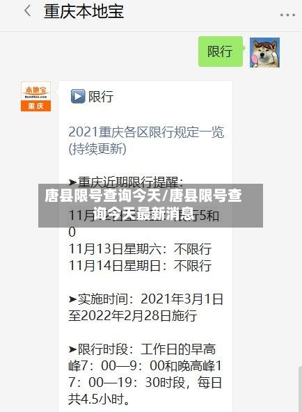 唐县限号查询今天/唐县限号查询今天最新消息-第2张图片