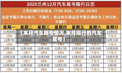 【本月汽车限号情况,本月限行的汽车尾号】-第2张图片