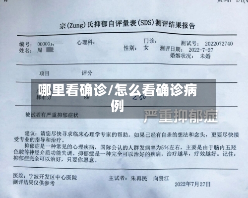 哪里看确诊/怎么看确诊病例