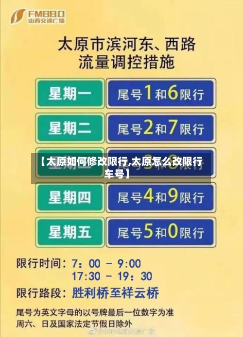 【太原如何修改限行,太原怎么改限行车号】-第2张图片