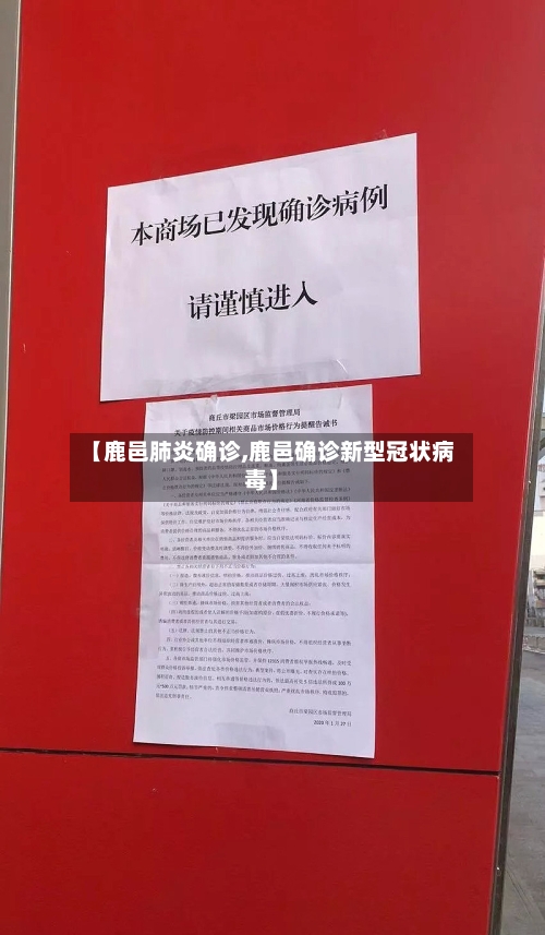 【鹿邑肺炎确诊,鹿邑确诊新型冠状病毒】-第2张图片