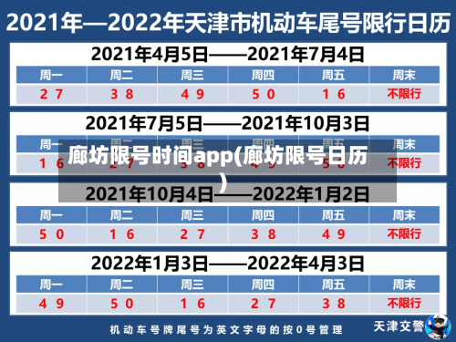 廊坊限号时间app(廊坊限号日历)-第2张图片