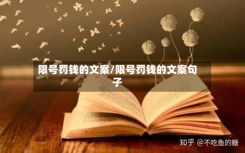 限号罚钱的文案/限号罚钱的文案句子-第2张图片