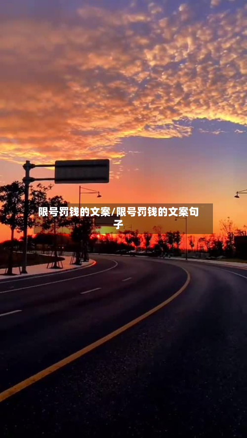 限号罚钱的文案/限号罚钱的文案句子