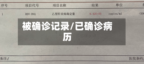 被确诊记录/已确诊病历-第2张图片