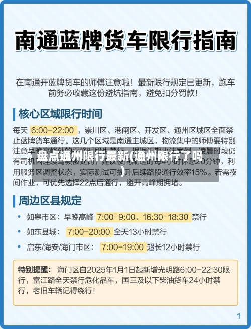 盘点通州限行最新(通州限行了吗)-第3张图片
