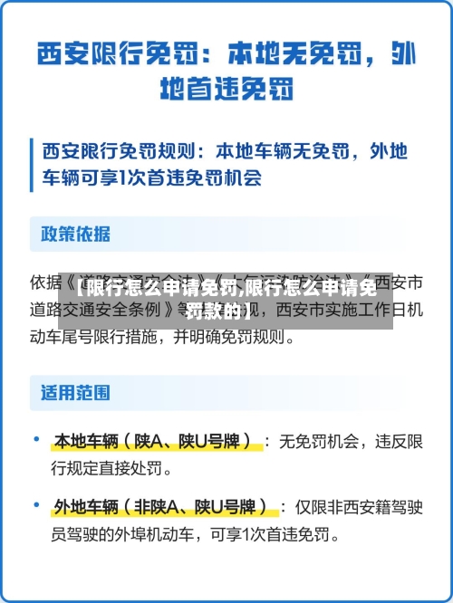 【限行怎么申请免罚,限行怎么申请免罚款的】