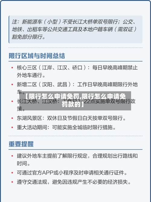 【限行怎么申请免罚,限行怎么申请免罚款的】-第2张图片