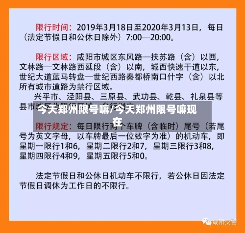 今天郑州限号嘛/今天郑州限号嘛现在