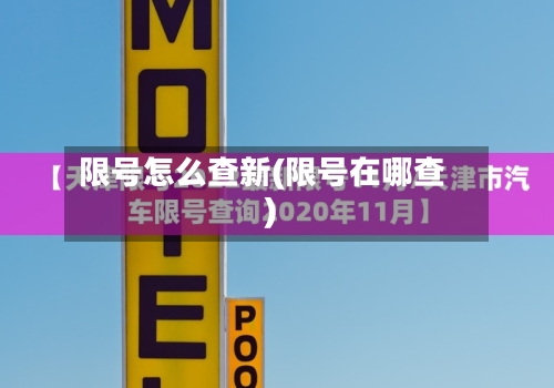 限号怎么查新(限号在哪查)