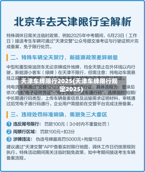 天津车牌限行2025(天津车牌限行规定2025)