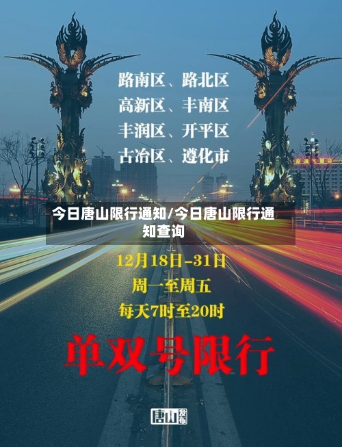 今日唐山限行通知/今日唐山限行通知查询-第2张图片