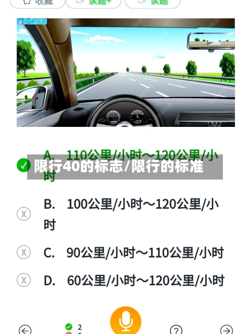 限行40的标志/限行的标准-第2张图片