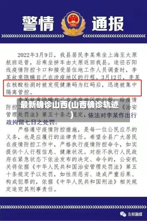 最新确诊山西(山西确诊轨迹)-第3张图片