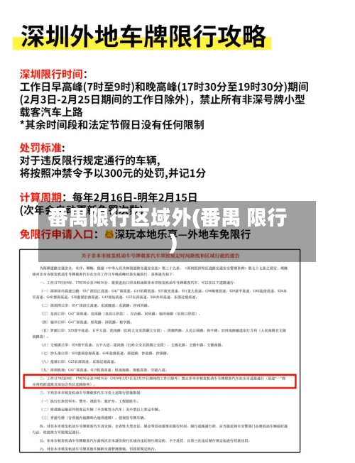 番禺限行区域外(番禺 限行)-第2张图片