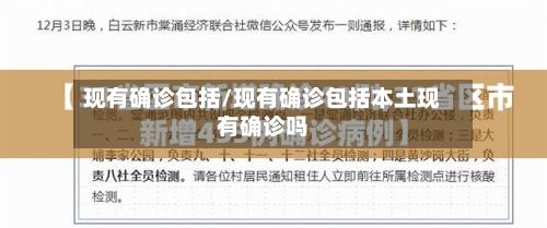 现有确诊包括/现有确诊包括本土现有确诊吗
