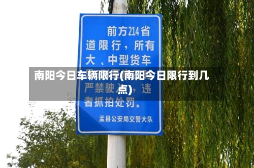 南阳今日车辆限行(南阳今日限行到几点)