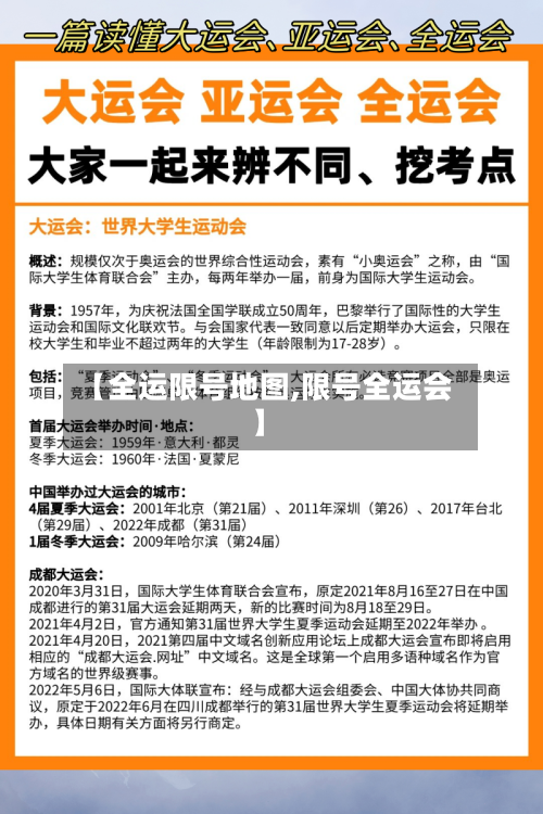 【全运限号地图,限号全运会】