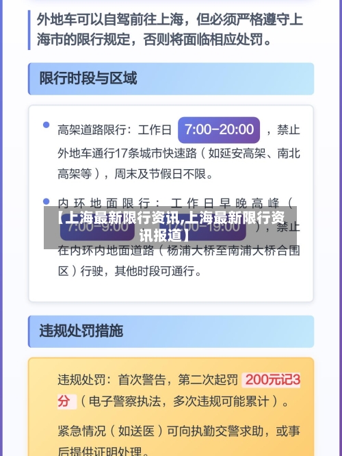 【上海最新限行资讯,上海最新限行资讯报道】
