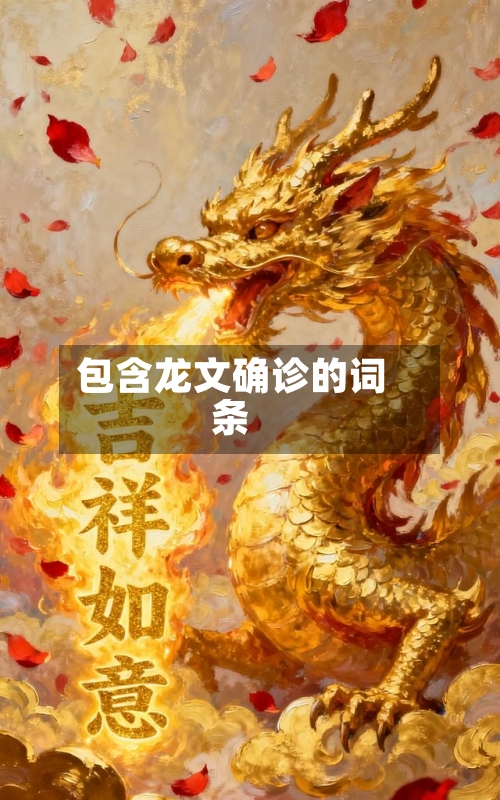 包含龙文确诊的词条