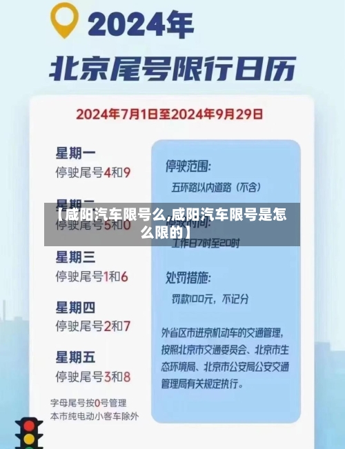 【咸阳汽车限号么,咸阳汽车限号是怎么限的】-第3张图片