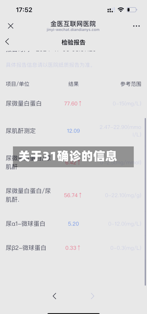 关于31确诊的信息