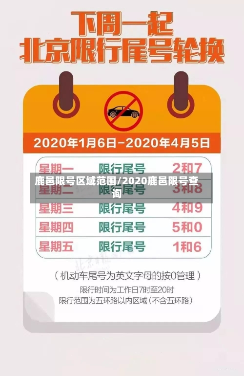 鹿邑限号区域范围/2020鹿邑限号查询-第2张图片