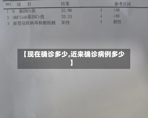 【现在确诊多少,近来确诊病例多少】