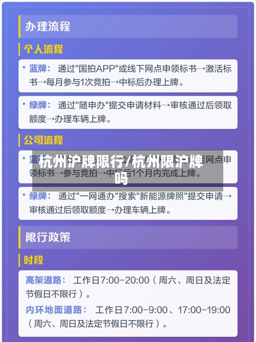 杭州沪牌限行/杭州限沪牌吗-第2张图片