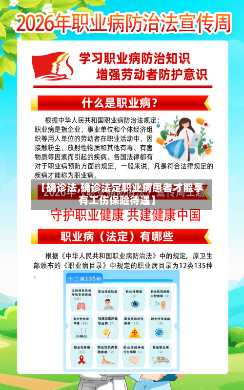 【确诊法,确诊法定职业病患者才能享有工伤保险待遇】-第2张图片