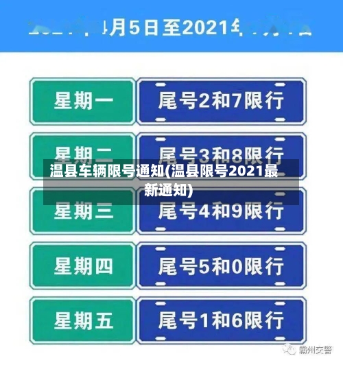 温县车辆限号通知(温县限号2021最新通知)