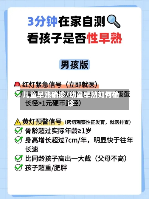 儿童早熟确诊/幼童早熟如何确诊-第3张图片