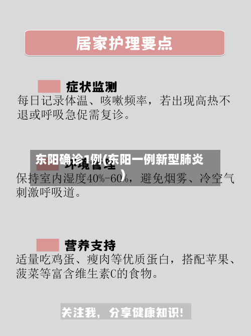 东阳确诊1例(东阳一例新型肺炎)-第2张图片