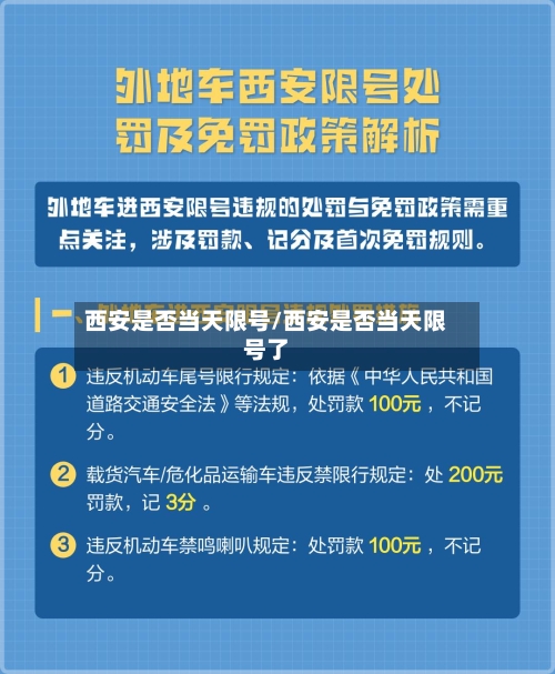 西安是否当天限号/西安是否当天限号了