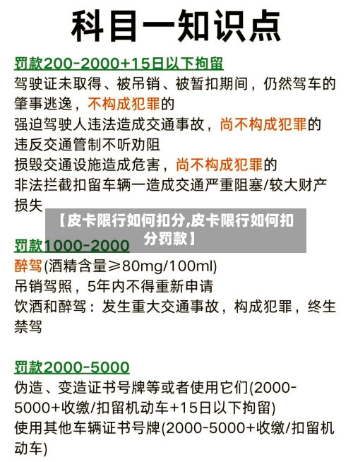 【皮卡限行如何扣分,皮卡限行如何扣分罚款】-第3张图片