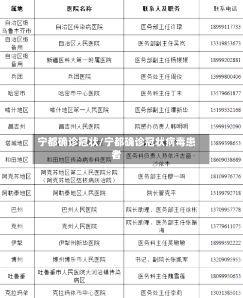 宁都确诊冠状/宁都确诊冠状病毒患者-第2张图片