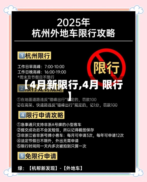 【4月新限行,4月 限行】-第2张图片