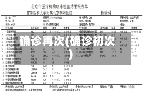 确诊再次(确诊初次)