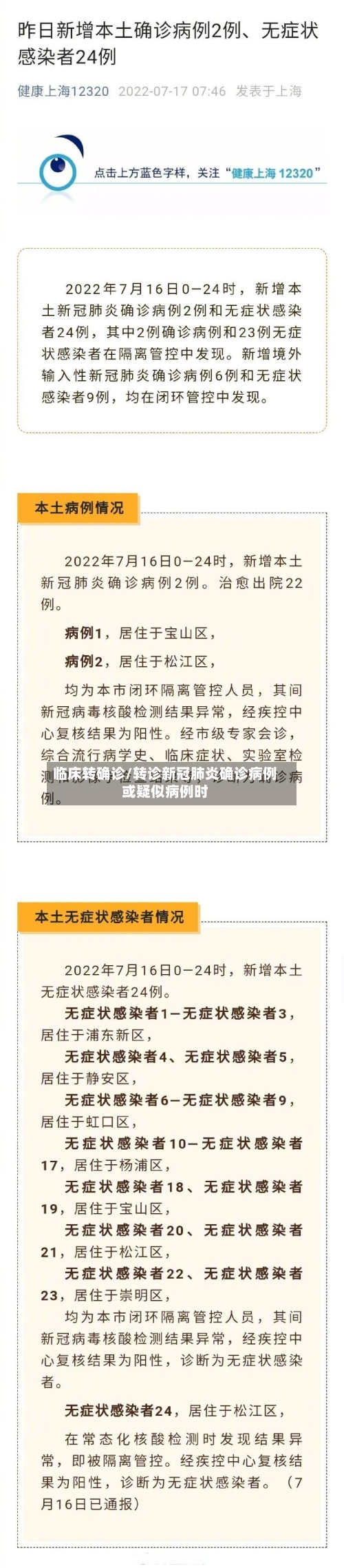 临床转确诊/转诊新冠肺炎确诊病例或疑似病例时-第2张图片