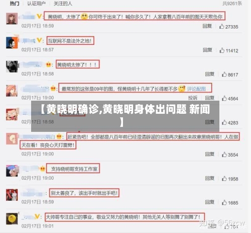 【黄晓明确诊,黄晓明身体出问题 新闻】