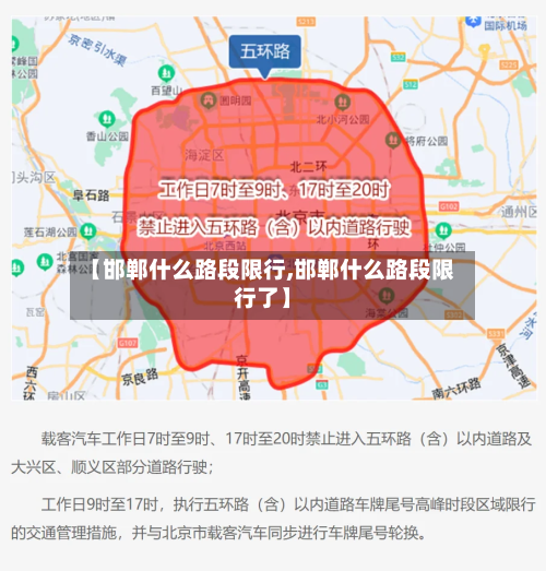 【邯郸什么路段限行,邯郸什么路段限行了】-第2张图片