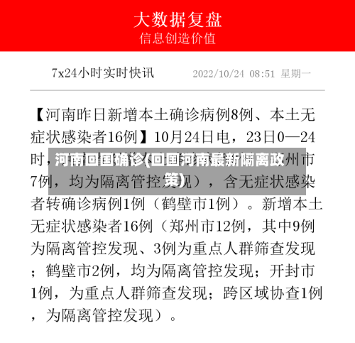 河南回国确诊(回国河南最新隔离政策)-第2张图片
