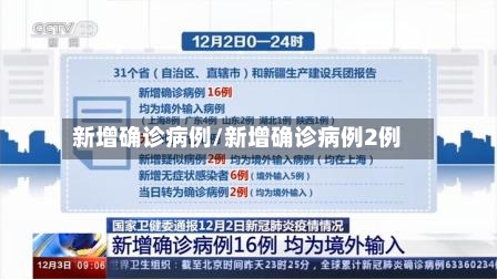 新增确诊病例/新增确诊病例2例