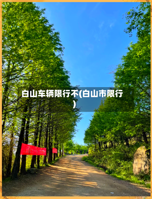白山车辆限行不(白山市限行)