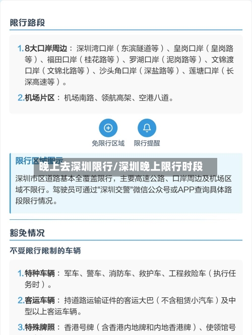 晚上去深圳限行/深圳晚上限行时段-第2张图片