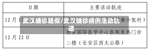 武汉确诊疑似/武汉确诊病例活动轨迹-第3张图片