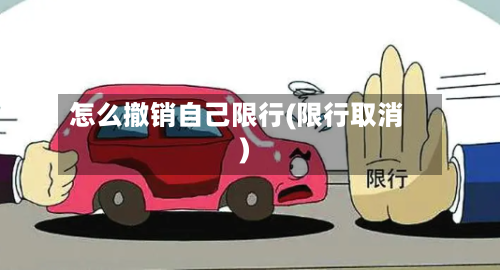 怎么撤销自己限行(限行取消)
