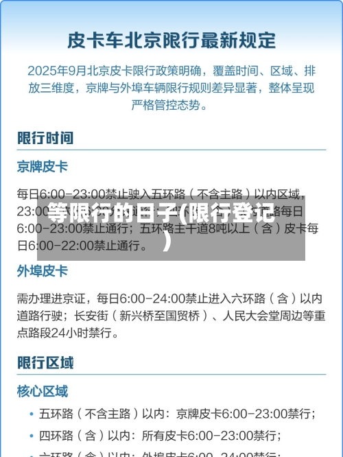 等限行的日子(限行登记)-第3张图片