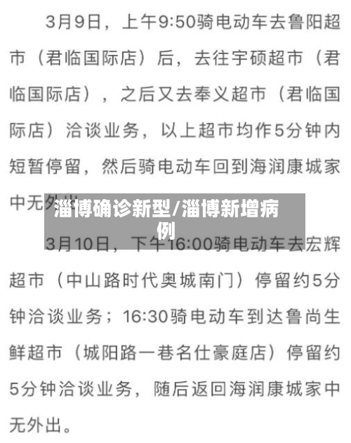 淄博确诊新型/淄博新增病例