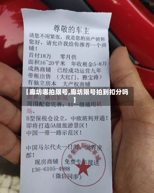 【廊坊哪拍限号,廊坊限号拍到扣分吗】-第2张图片
